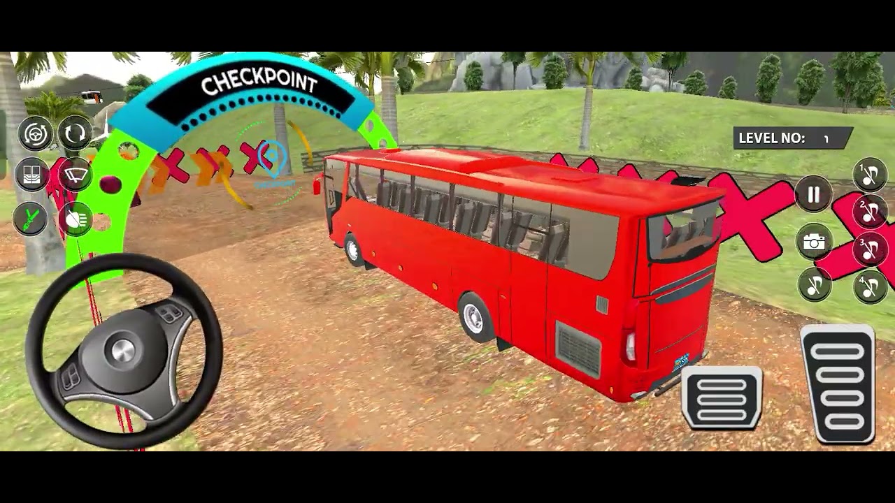 Bus Simulator 2025: Euro Bus Offroad Real Drive Simulator Bus Games - Bus Game Android Gameplay