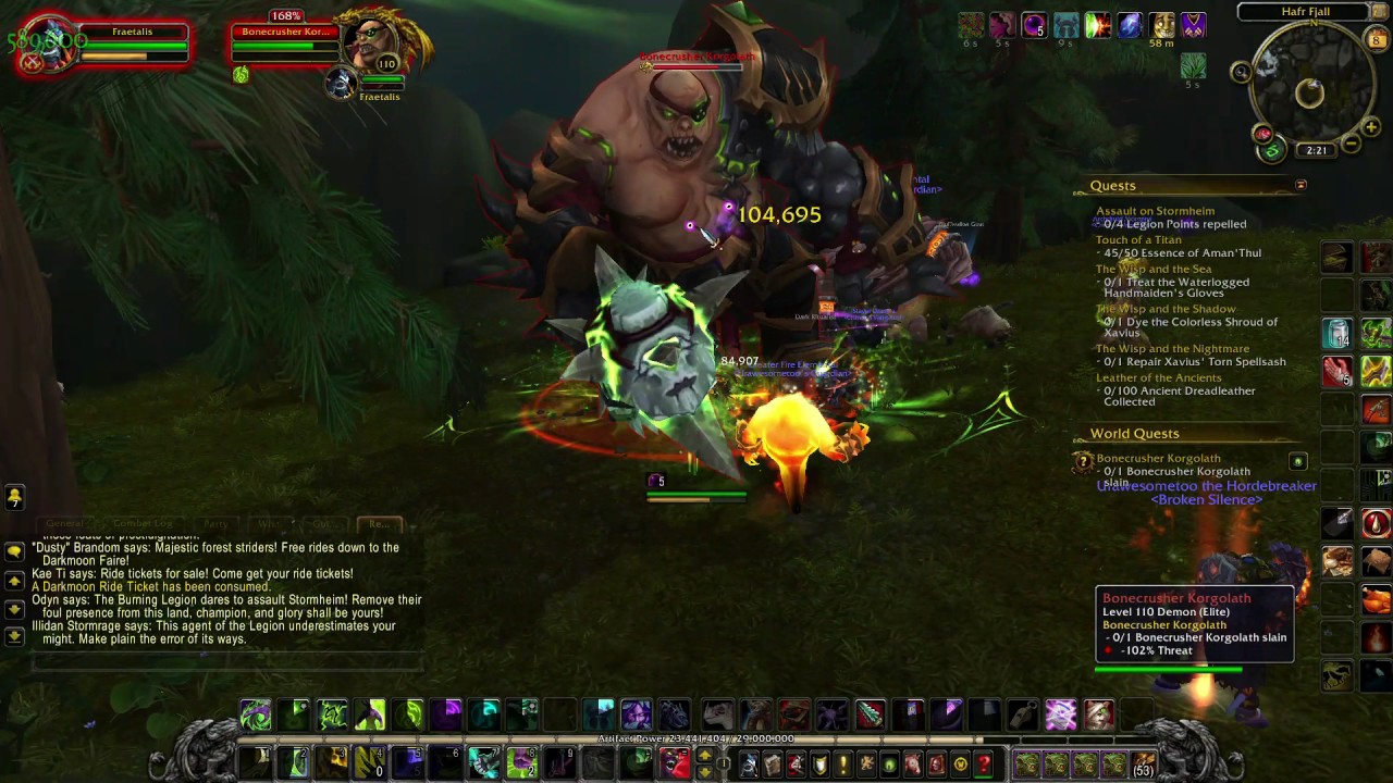 World of Warcraft Bonecrusher Korgolath Legion Assault Stormheim World Quest Guide