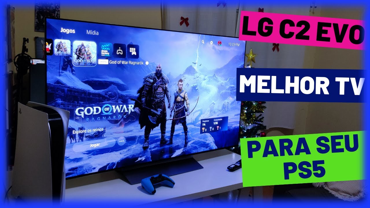 MINHA NOVA TV - A MELHOR TV GAMER PARA PS5 4K 120HZ!!! 55 POLEGADAS - ANÁLISE LG C2 OLED EVO 2022