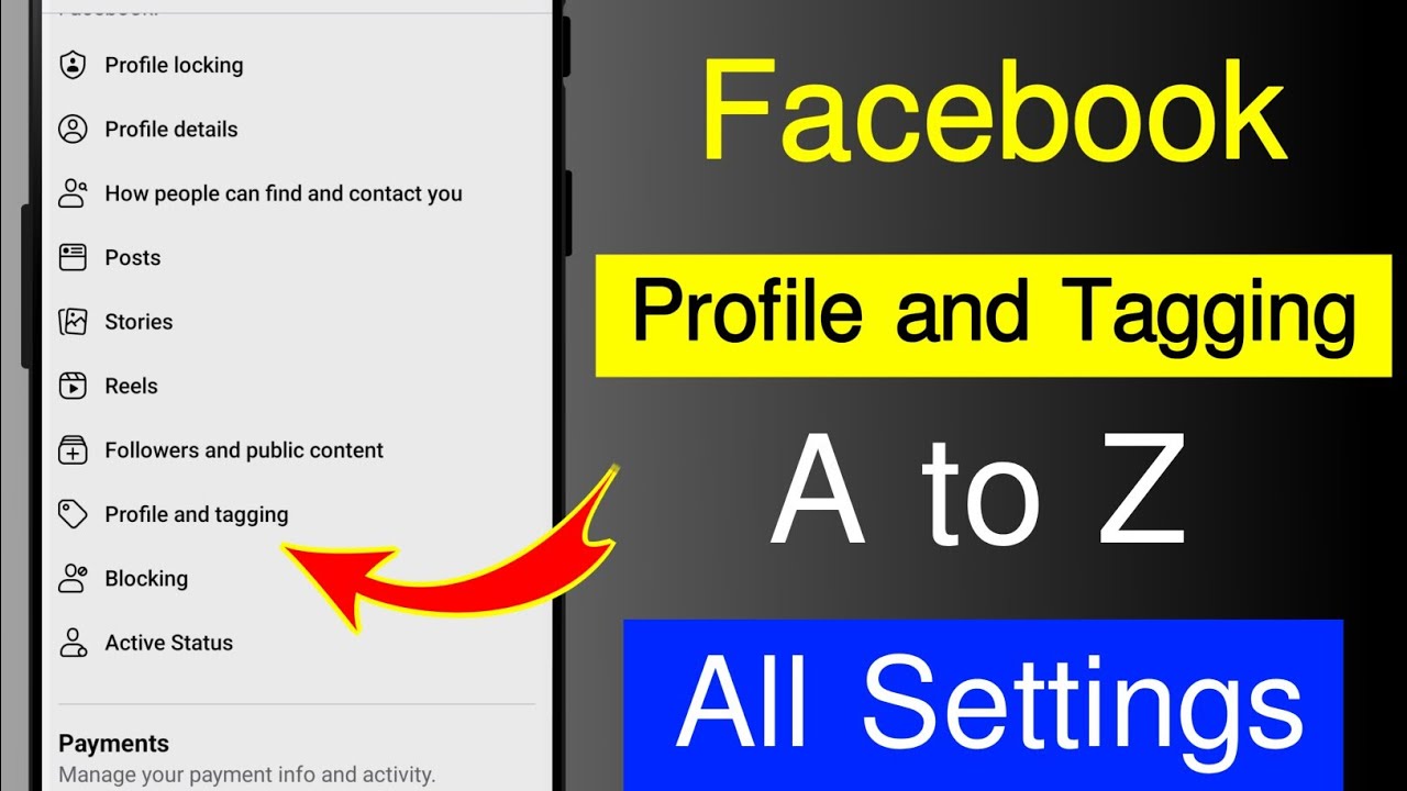 Facebook profile and tagging settings 2023 | Facebook profile and tagging settings