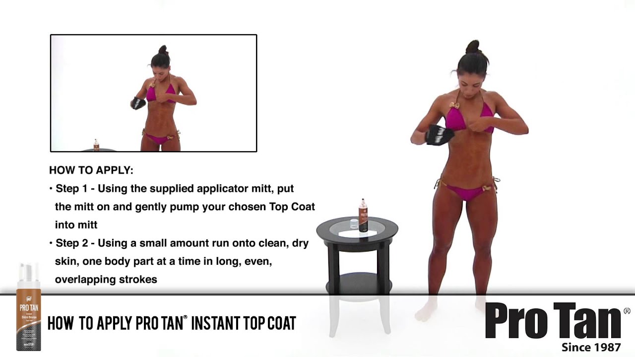 How to Apply Pro Tan® Instant Top Coat (Female)
