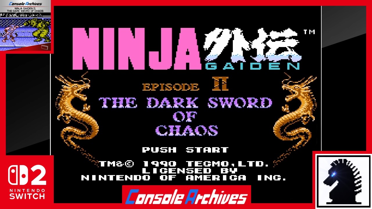 NS2 Console Archives: Ninja Gaiden II: The Dark Sword of Chaos