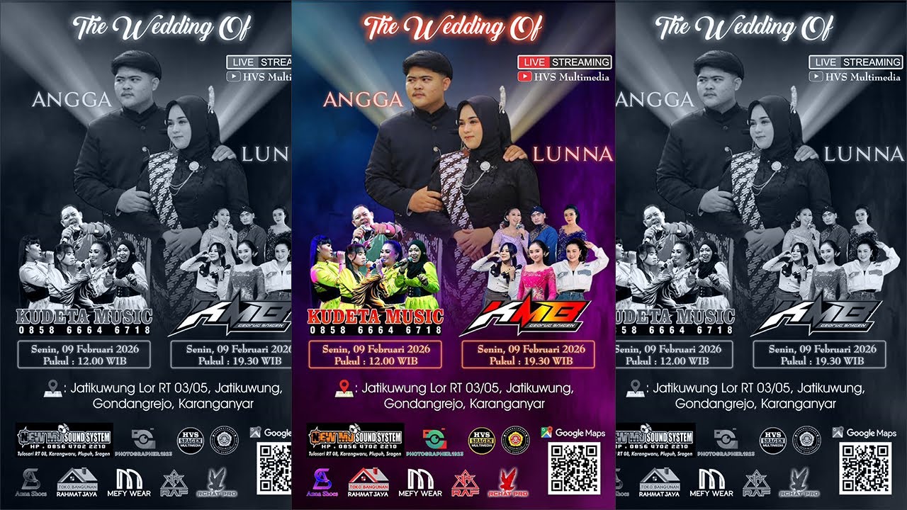 Live Wedding Angga & Lunna | KMB MUSIC | NEW MJ AUDIO (Mr.Ojix) | AWLigh | HVS SRAGEN2 - Jatikuwung