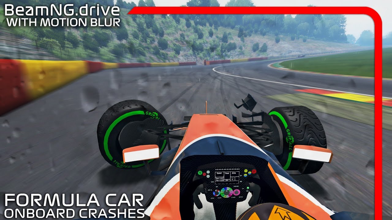 Formula Car Onboard Crashes #11 | With MOTION BLUR | BeamNG.drive | F1&F2 MOD | 60FPS