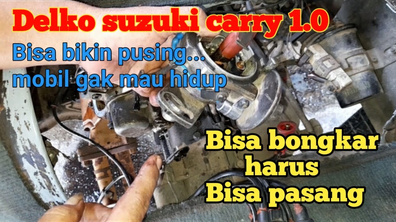 Формула для демонтажа и установки распределителя / delko Suzuki Carry 1.0