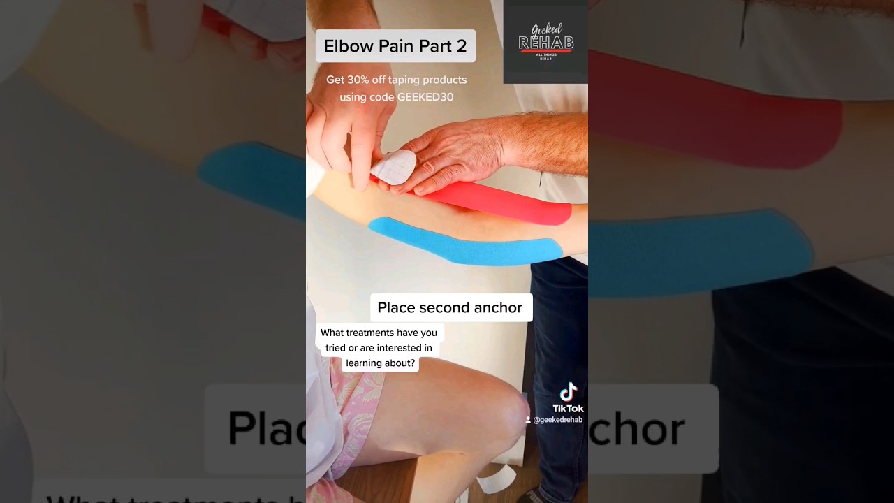 Elbow taping part 2: Hyperextension 👀💯 #athletes #pain #elbowpain #injuryprevention