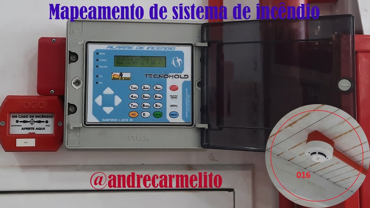 Mapeamento de um alarme de incêndio