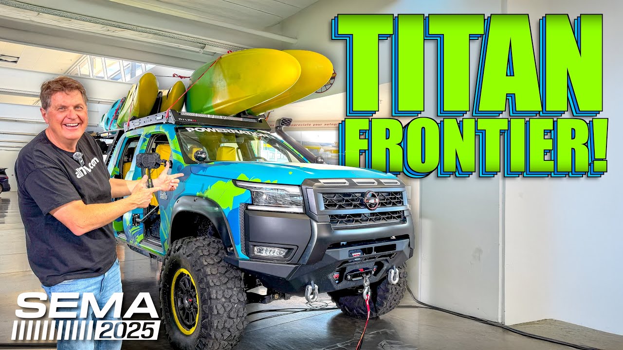 Вот что произойдёт, если поставить Nissan Frontier на Titan! | SEMA 2025