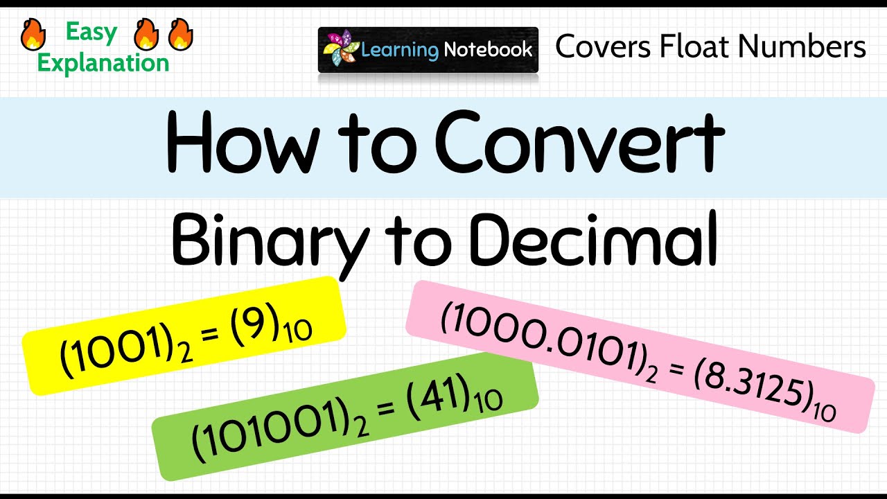 How to convert BINARY to DECIMAL