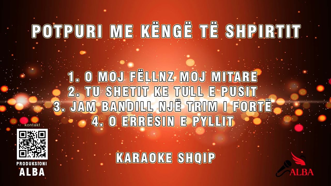 Karaoke Shqip - POTPURI ME KËNGË TË SHPIRIT ( ISUF MYZYRI & MUSTAFA BODINI )