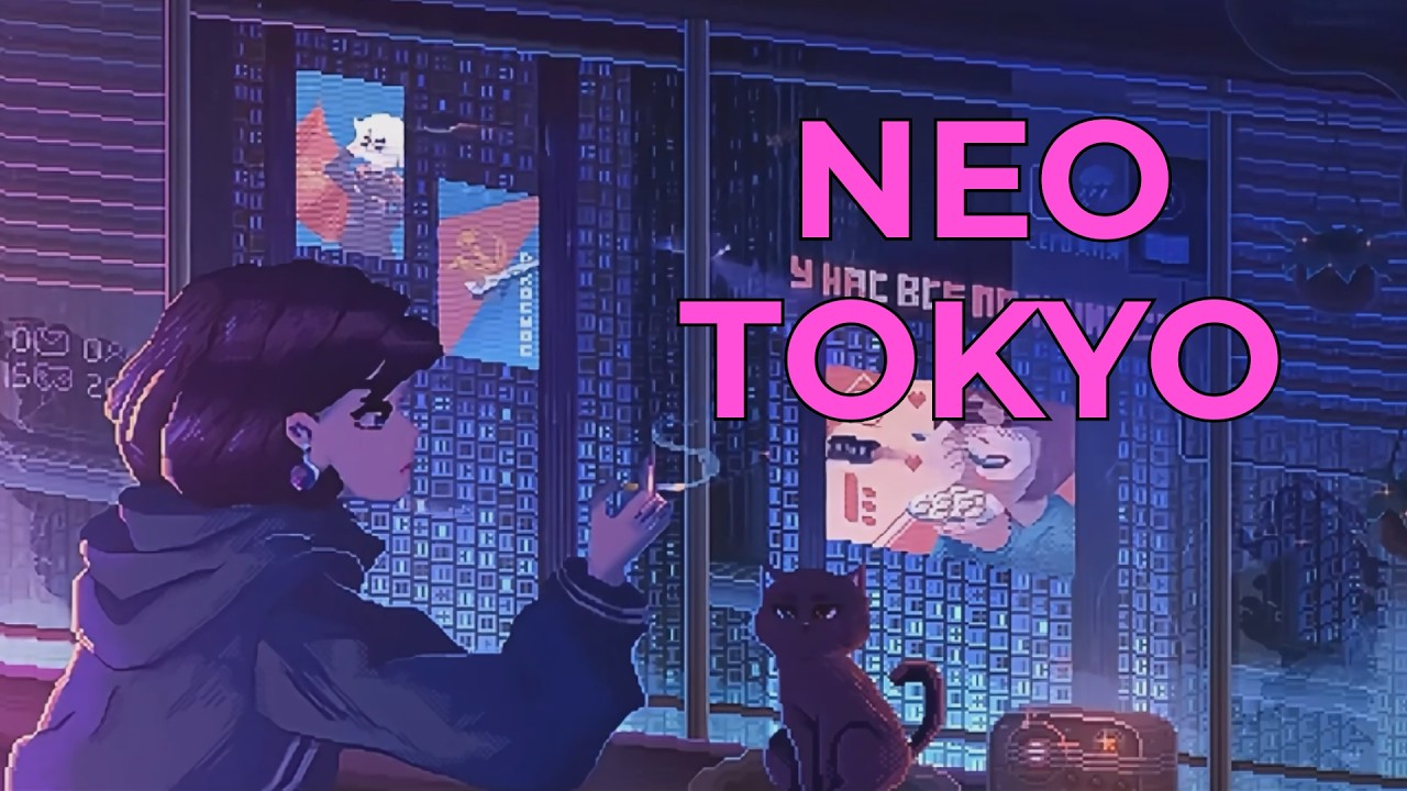 Alone in Tokyo 2099 | Calm Cyberpunk Night Ambience (1 Hour)