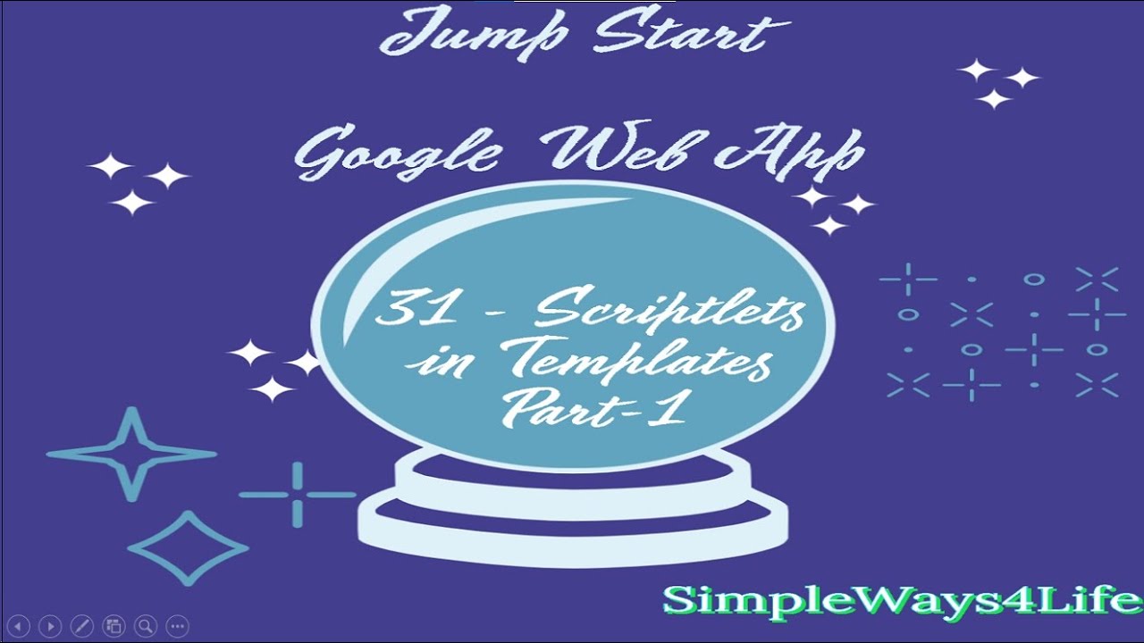 Video 173  HTML Template Scriptlets and gs files order
