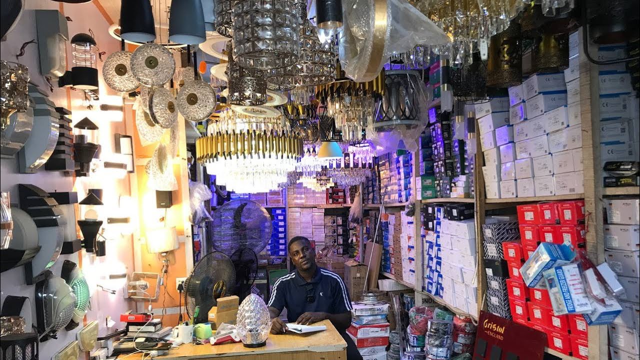 From This Shop In Benin City You Can Get All Types Of Light Fittings Equipment Like Chandelier, Bulb