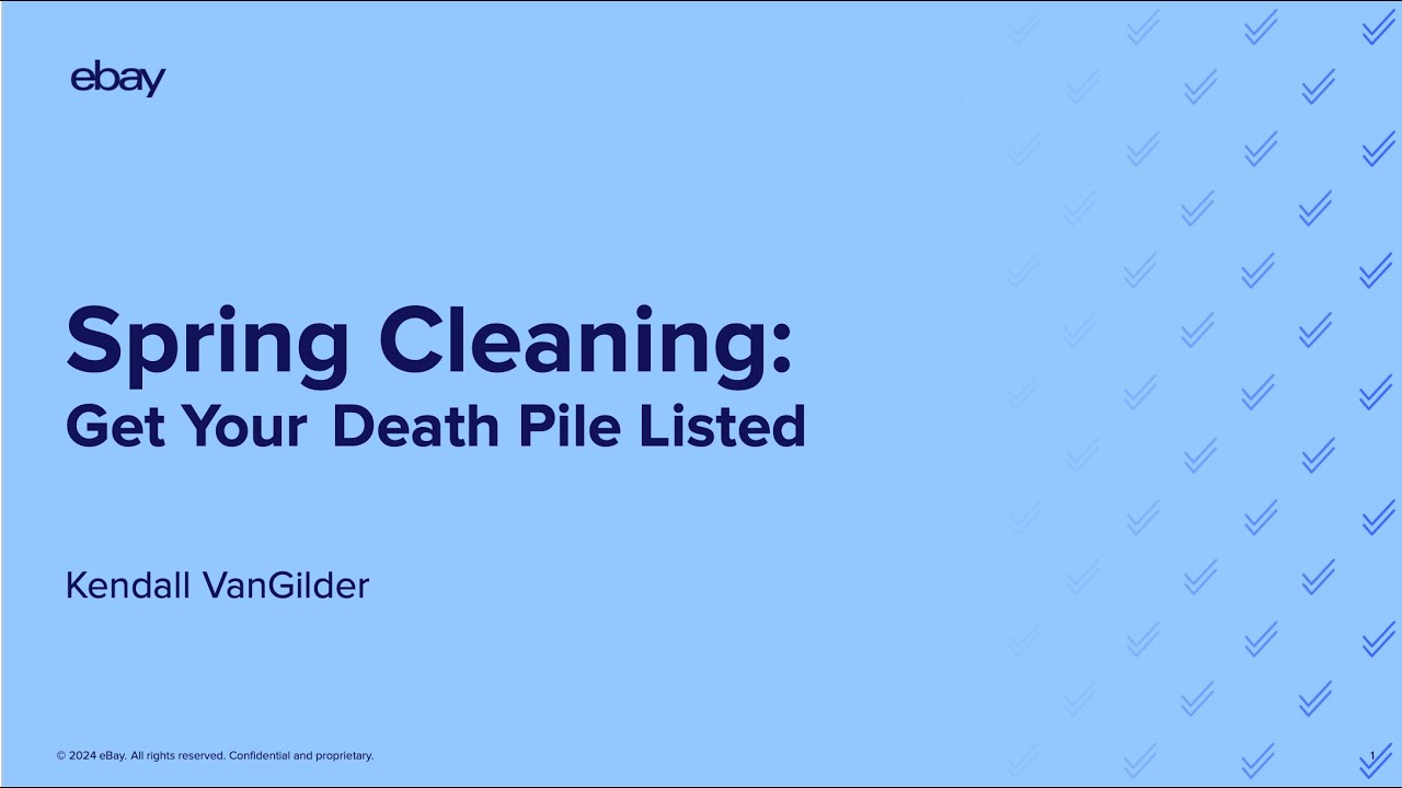 Spring cleaning - get your death pile listed