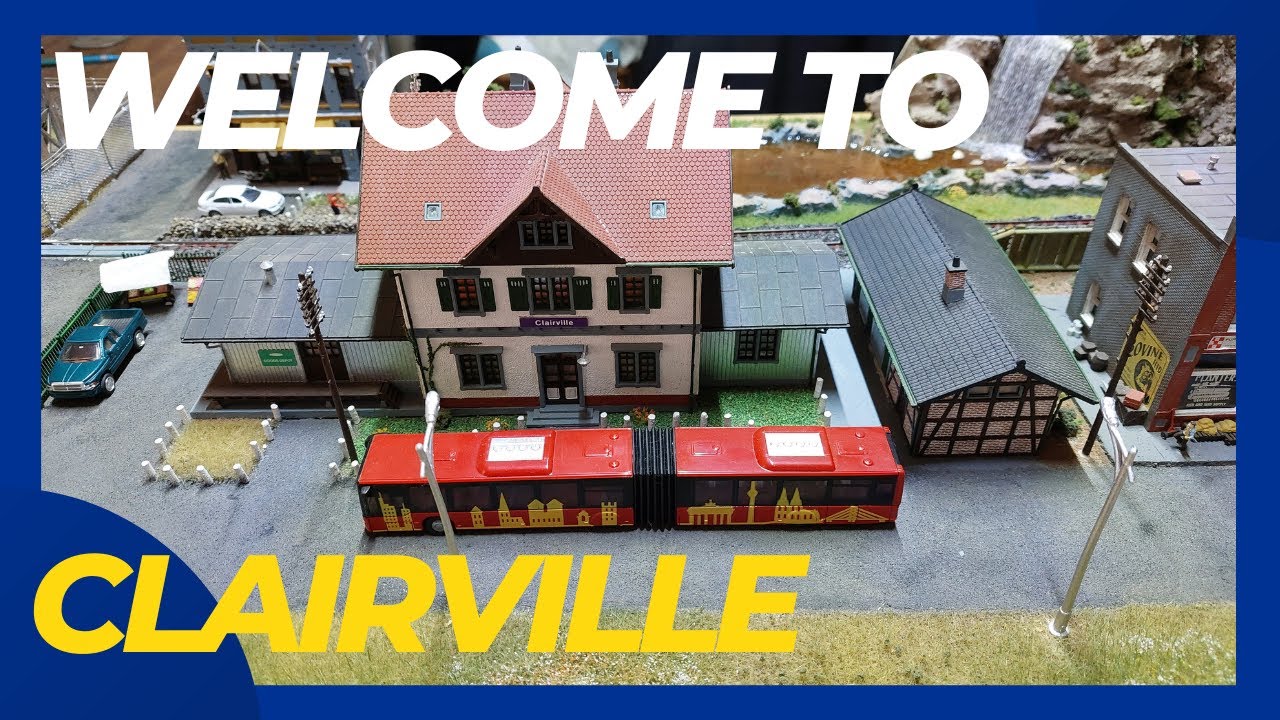 Building a Realistic Town with Station - Model Train Layout