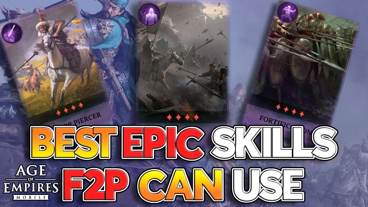 BEST EPIC SKILLS TO MAX! F2P Skill Investment | Age of Empires Mobile