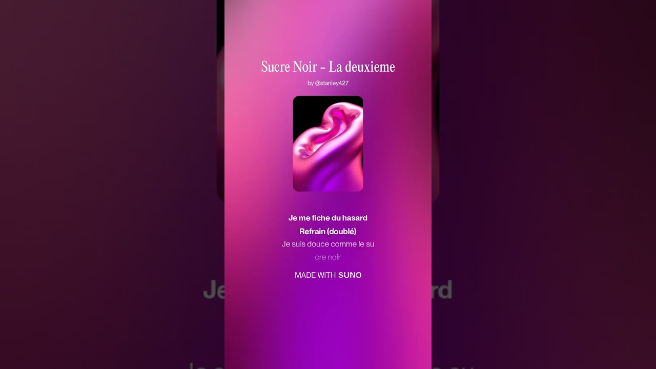 Sucre Noir   La deuxieme