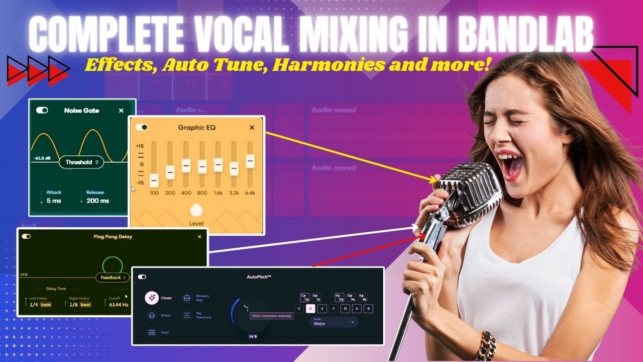 Mixing Pro-Level Vocals in BandLab | Effects, Auto tune, Harmonies |  Complete Step by Step (HINDI)