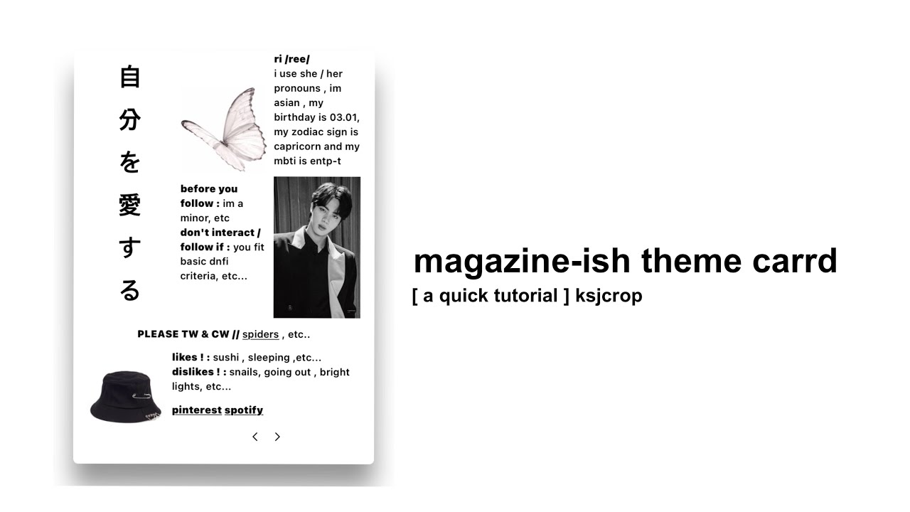 magazine-ish themed carrd ★ [ a quick tutorial ]