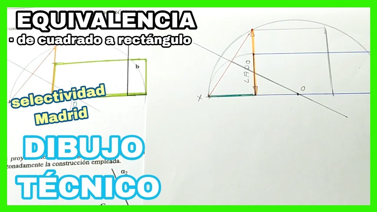 EQUIVALENCIA - dado lado menor de un RECT&Aacute;NGULO y su CUADRADO⏹️ equivalente, obtener el rect&aacute;ngulo🏋️