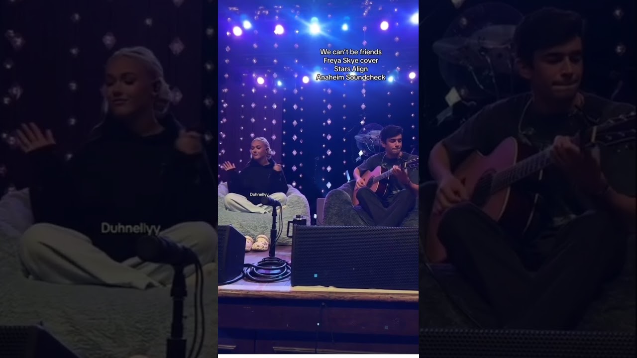 Freya Skye cover of “we can’t be friends” from soundcheck in Anaheim CA🩵🩵🩵