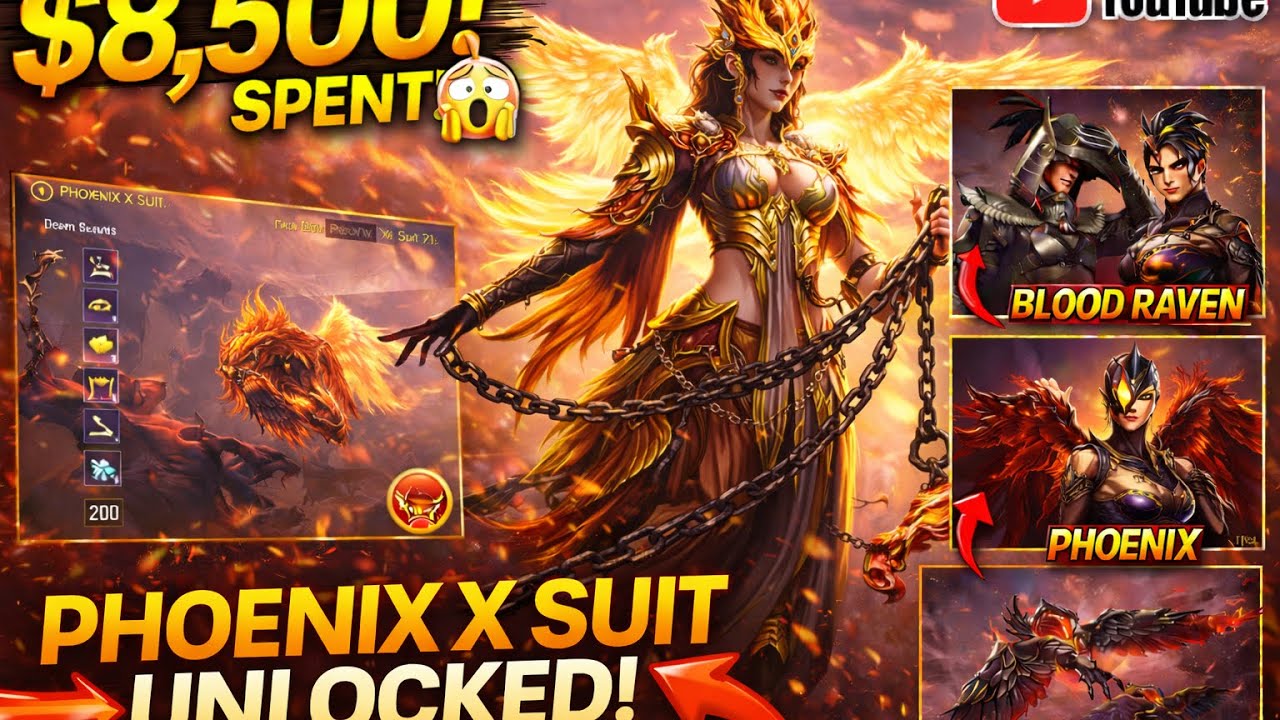 👉 &ldquo;BGMI 8500 UC Opening 😱🔥 Phoenix X Suit INSANE Luck!!&rdquo; #BGMI #PhoenixXSuit #BGMIUC #GamingIndia 