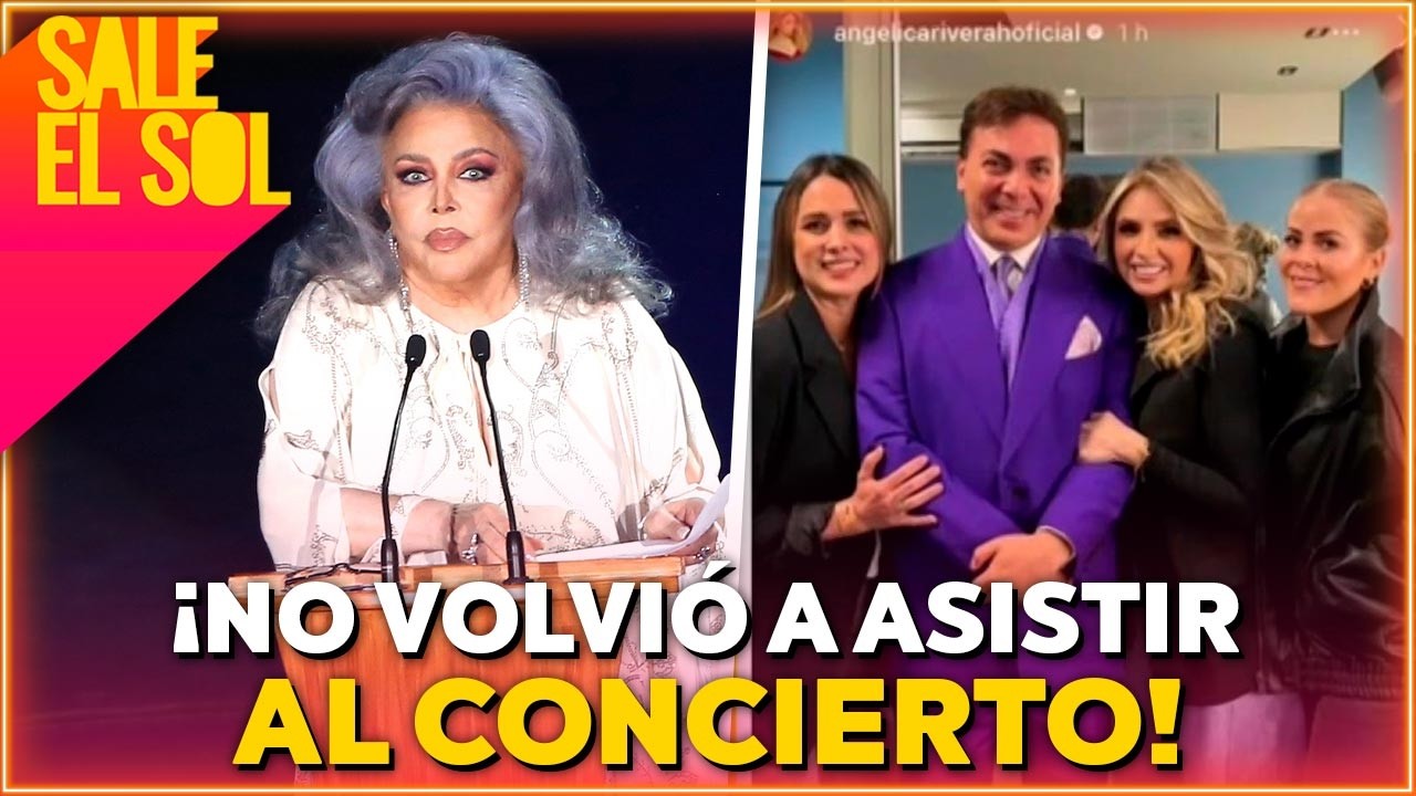 ¿Verónica Castro NO fue al concierto de Cristian Castro por CULPA de Angélica Rivera? | Sale el Sol