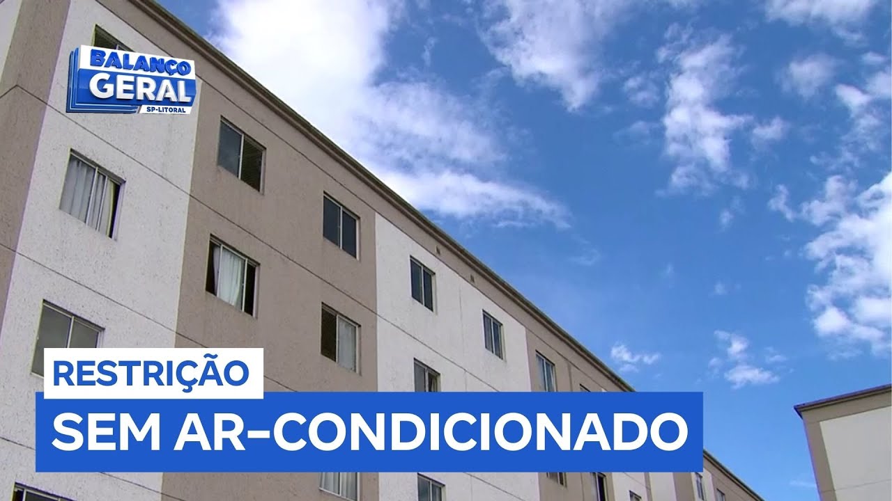 Proibição da instalação de ar-condicionado em condomínio de Santos (SP) faz moradores passarem mal
