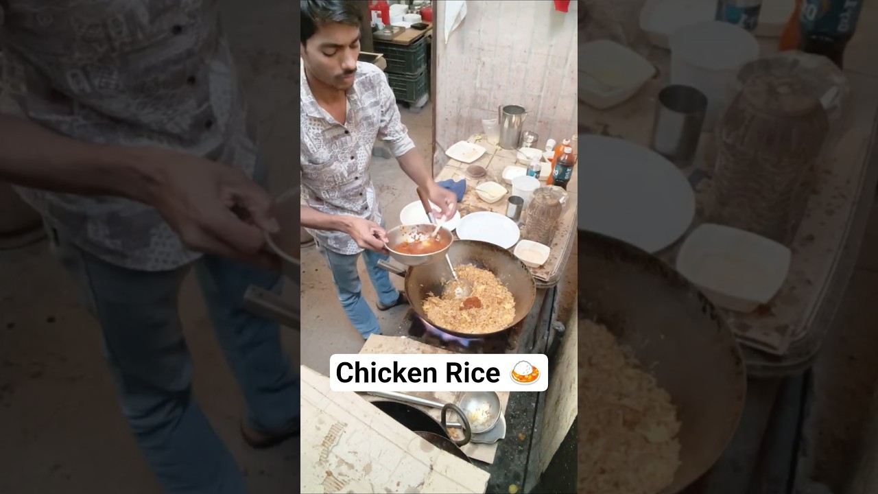 Chicken Shezwan Rice with Soup spicy 🥵🍛🍜