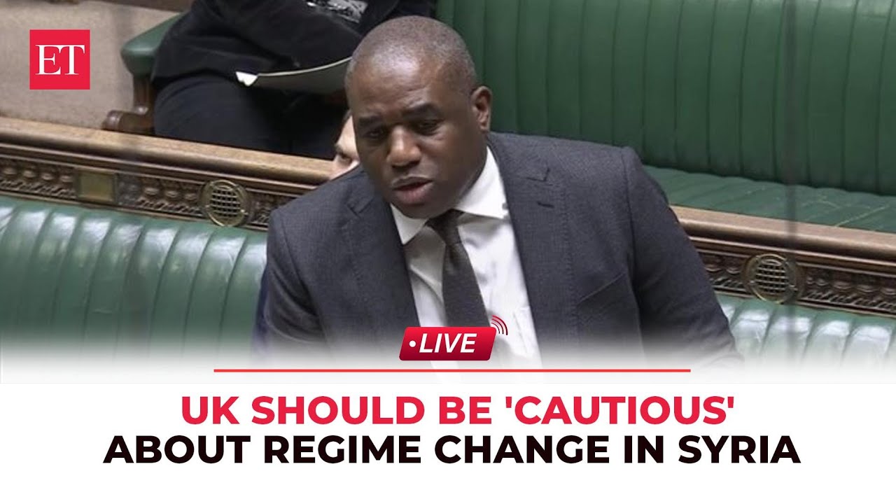 British Foreign Minister David Lammy says UK should be 'cautious' about regime change in Syria