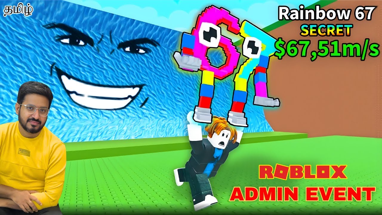 Escape Tsunami For Brainrots Admin Event Fun Gameplay Roblox in Tamil