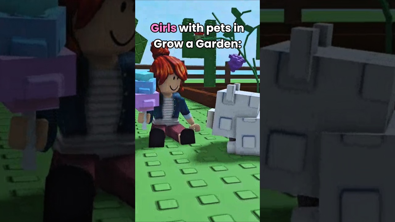 Boys Vs Girls with pets in Grow a Garden #roblox #shorts
