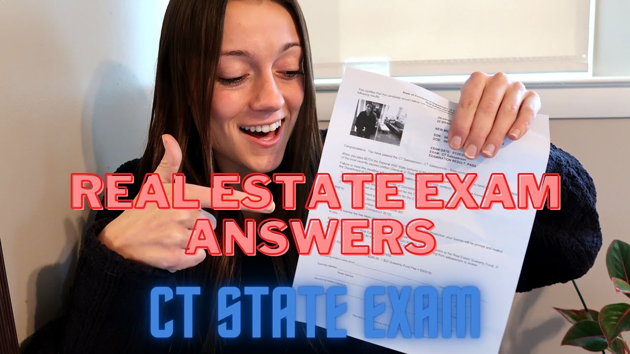 Connecticut Real Estate Exam Answers! MUST SEE!