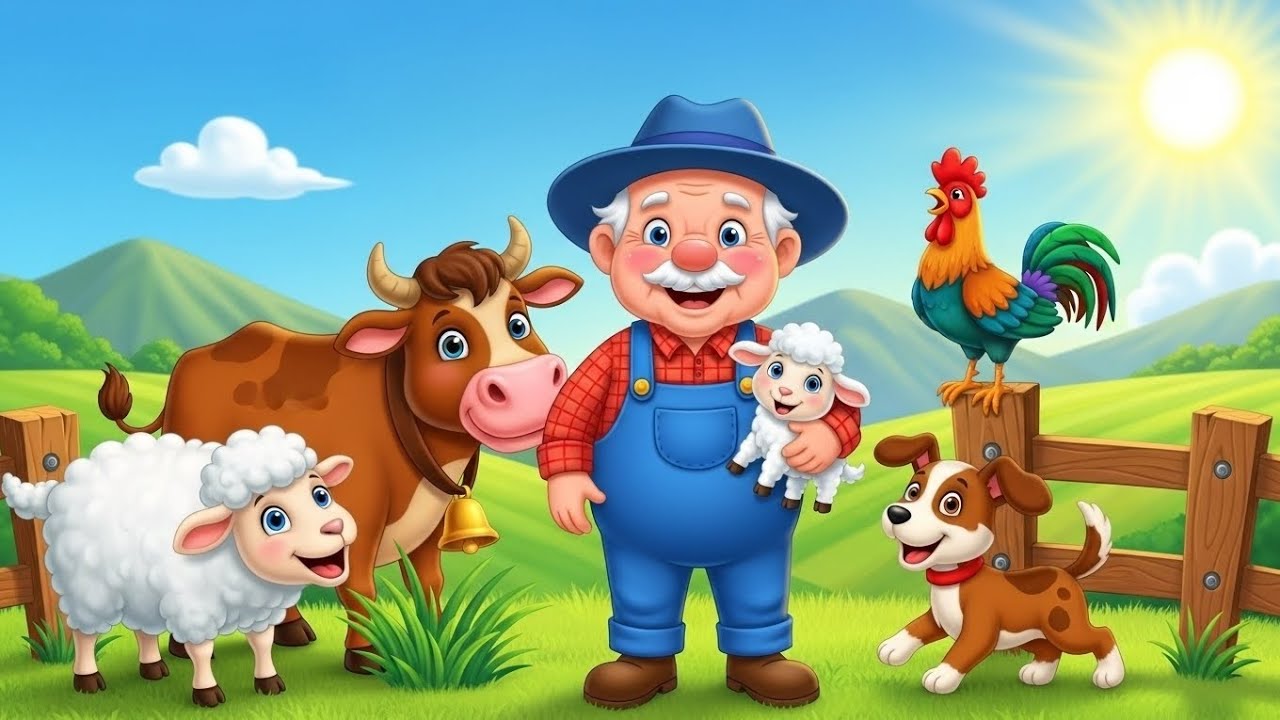 أغنية جدو عنده مزرعة | 🐄🐑حيوانات المزرعة وأصواتها | أغاني أطفال