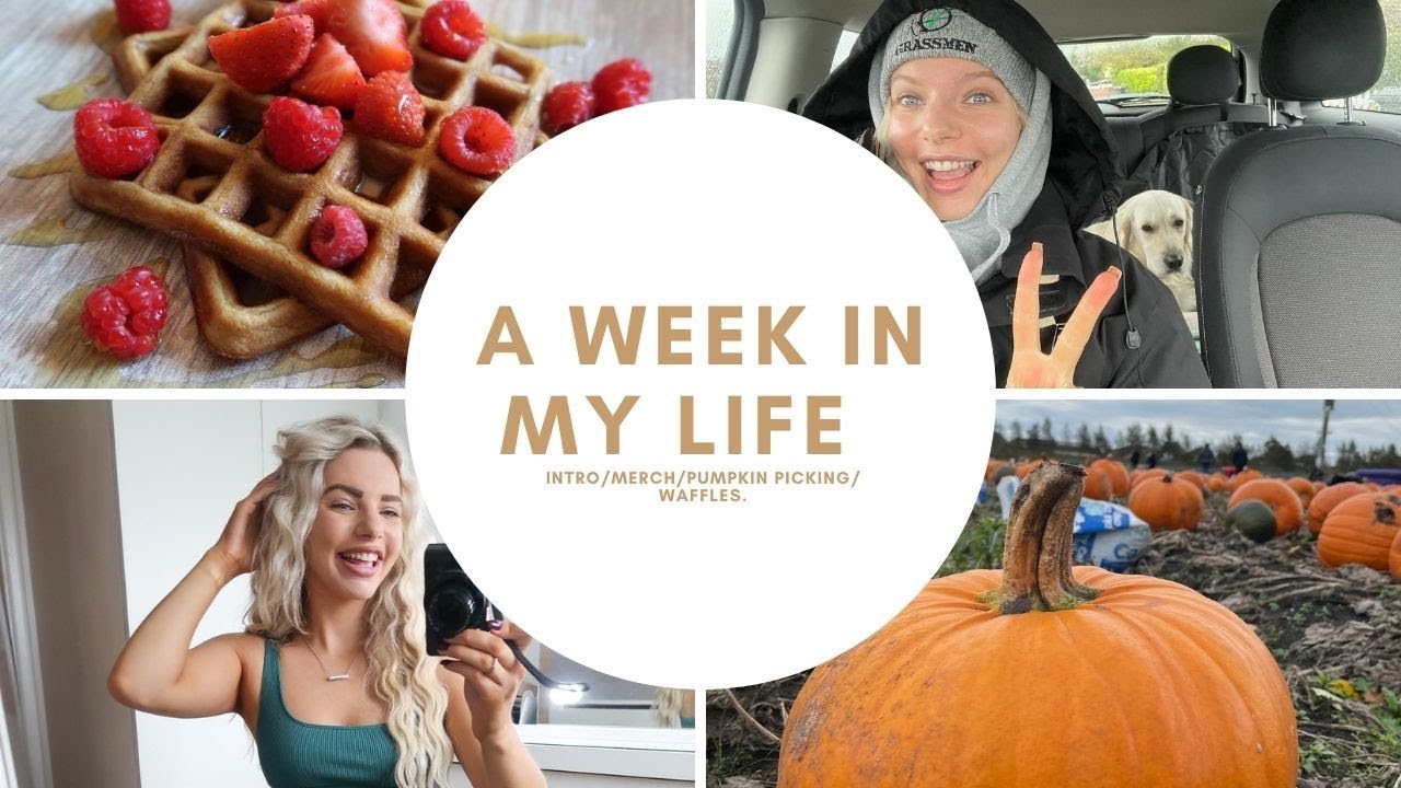A WEEK IN MY LIFE | INTRO/MERCH/PUMPKIN PICKING!