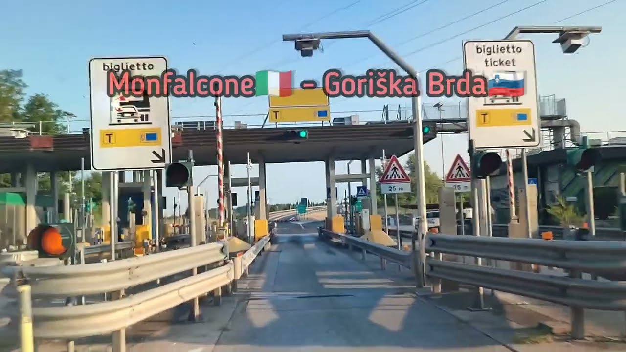 Driving from Monfalcone🇮🇹 to Goriška Brda 🇸🇮