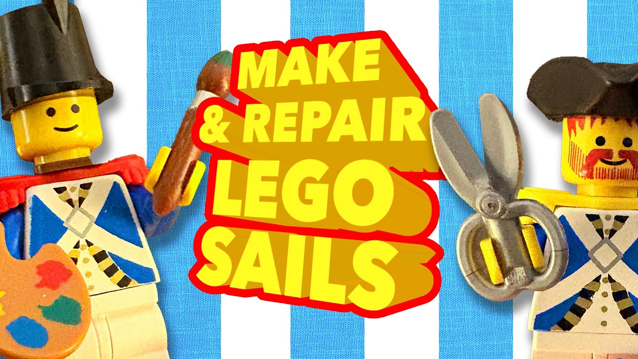 Making and repairing vintage Lego Pirates sails