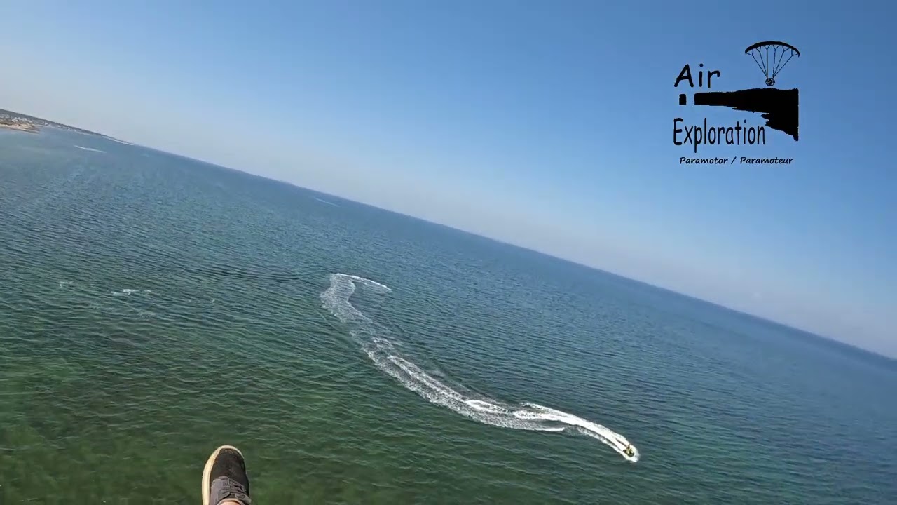 Beach Flying with my 20m Windtech Hydro 2 & My Kangook K2 172cc Paramotor | Plage Anse-Bleu NB