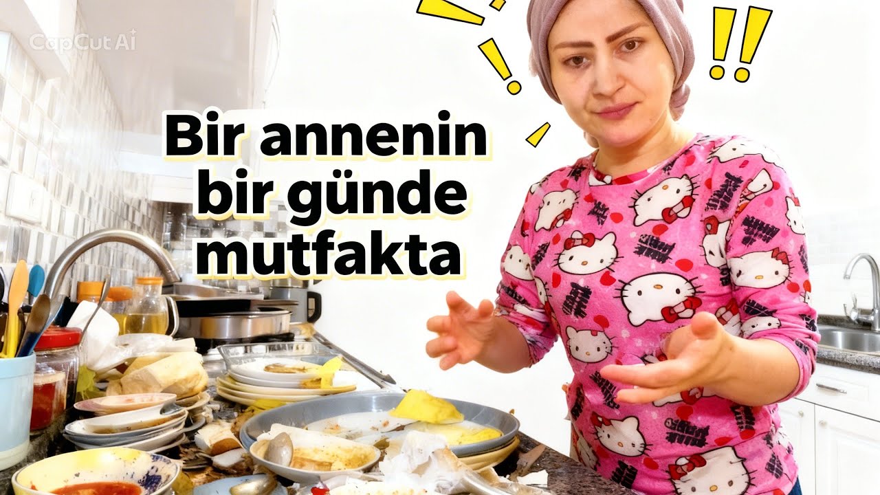 BIR ANNENIN BIR GÜNDE MUTFAKTA YEMEK PIŞIRME MACERASI ‼️￼