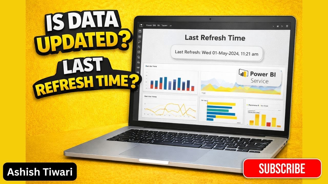 Как отобразить дату и время последнего обновления в Power BI | Практический опыт создания дашбордов