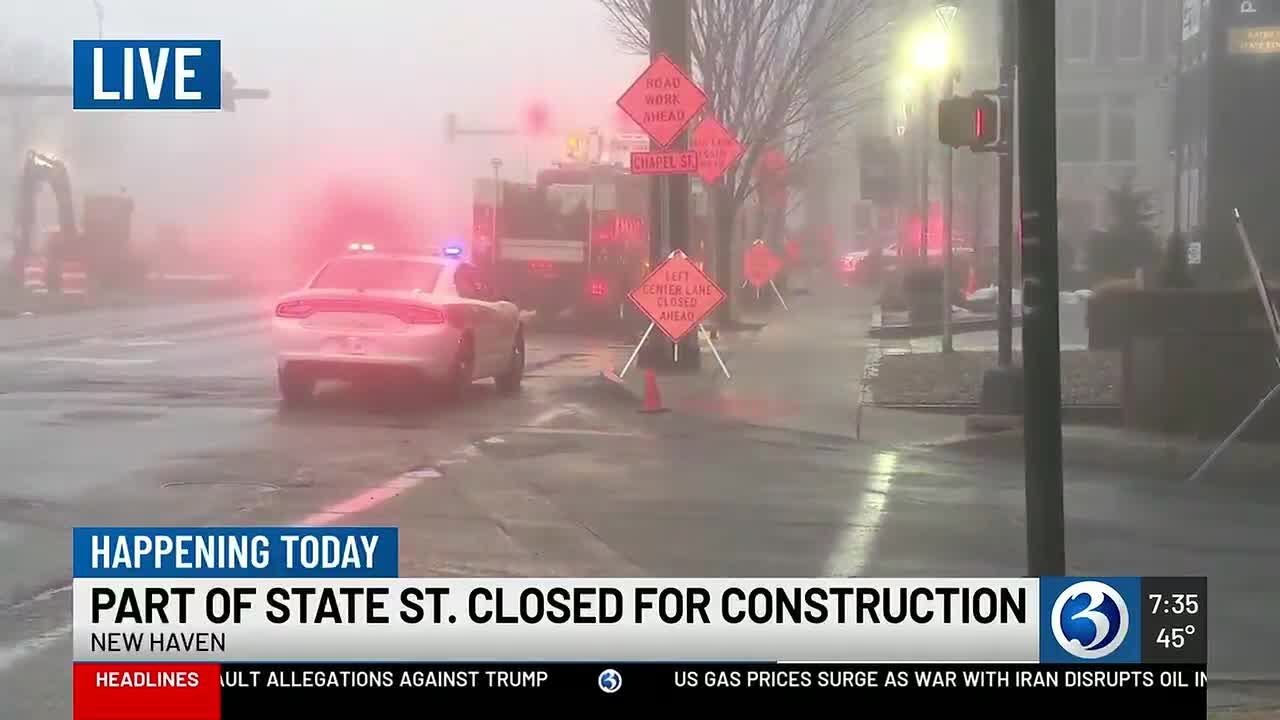 Section of road in New Haven shut down Sunday part of $7M redesign project