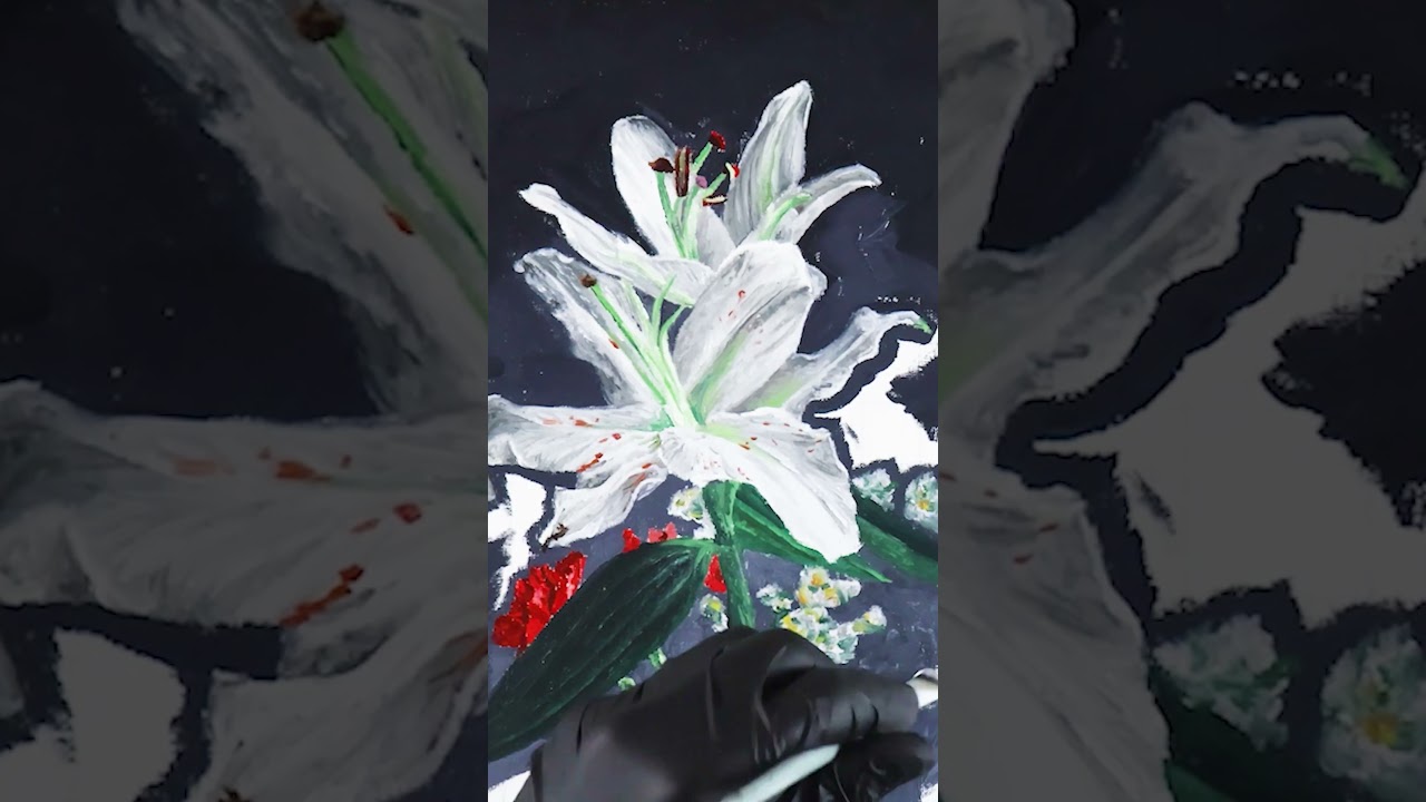 Still life with lilies – classical painting tutorial  
