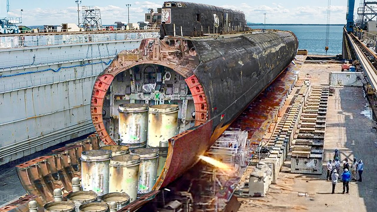 Inside US Massive Shipyard Scrapping Billions $ Nuclear Submarines