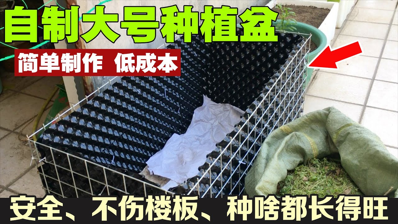 家庭种菜，手把手分享一个自制好用、省钱的容器，比买的还能多用10年|DIY container for vegetable