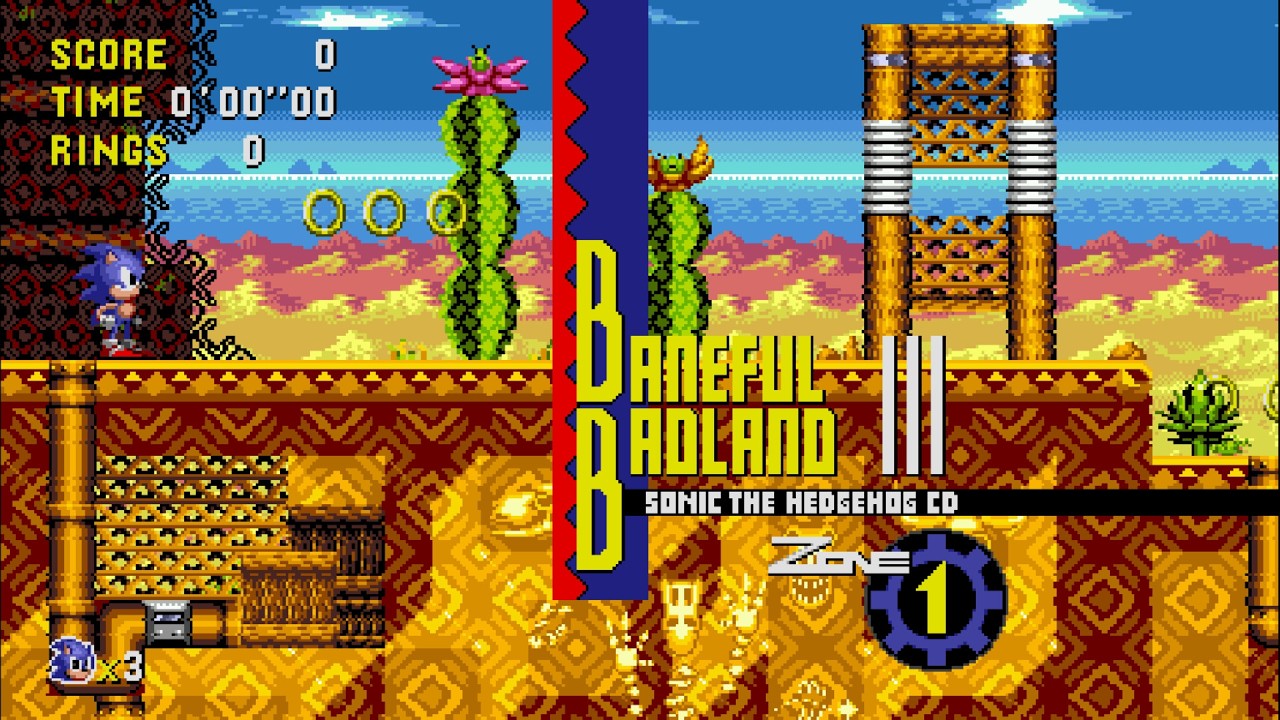 Sonic CD Scrapped Rounds mod OST  - Baneful Badland JP