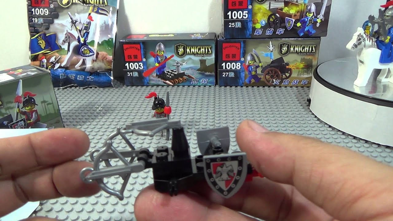 enlighten 화살 수레와 병사, 레고 호환 인라이튼 캐슬 lego knockoff Knights Castle Series 블럭 조립기