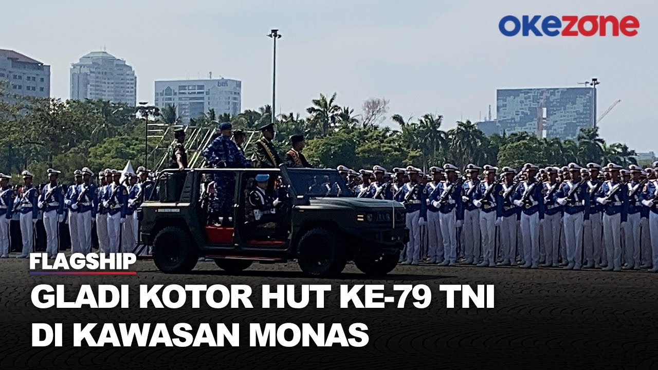 Jelang HUT ke-79 TNI, 100 Ribu Pasukan dan Ribuan Alutsista Disiagakan di Kawasan Monas