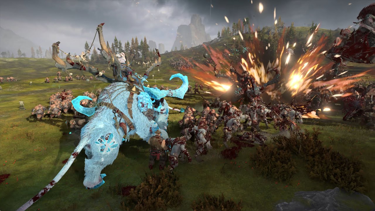 Ogre Kingdoms vs Vampire Counts - 4K Quality - Total War Warhammer 3