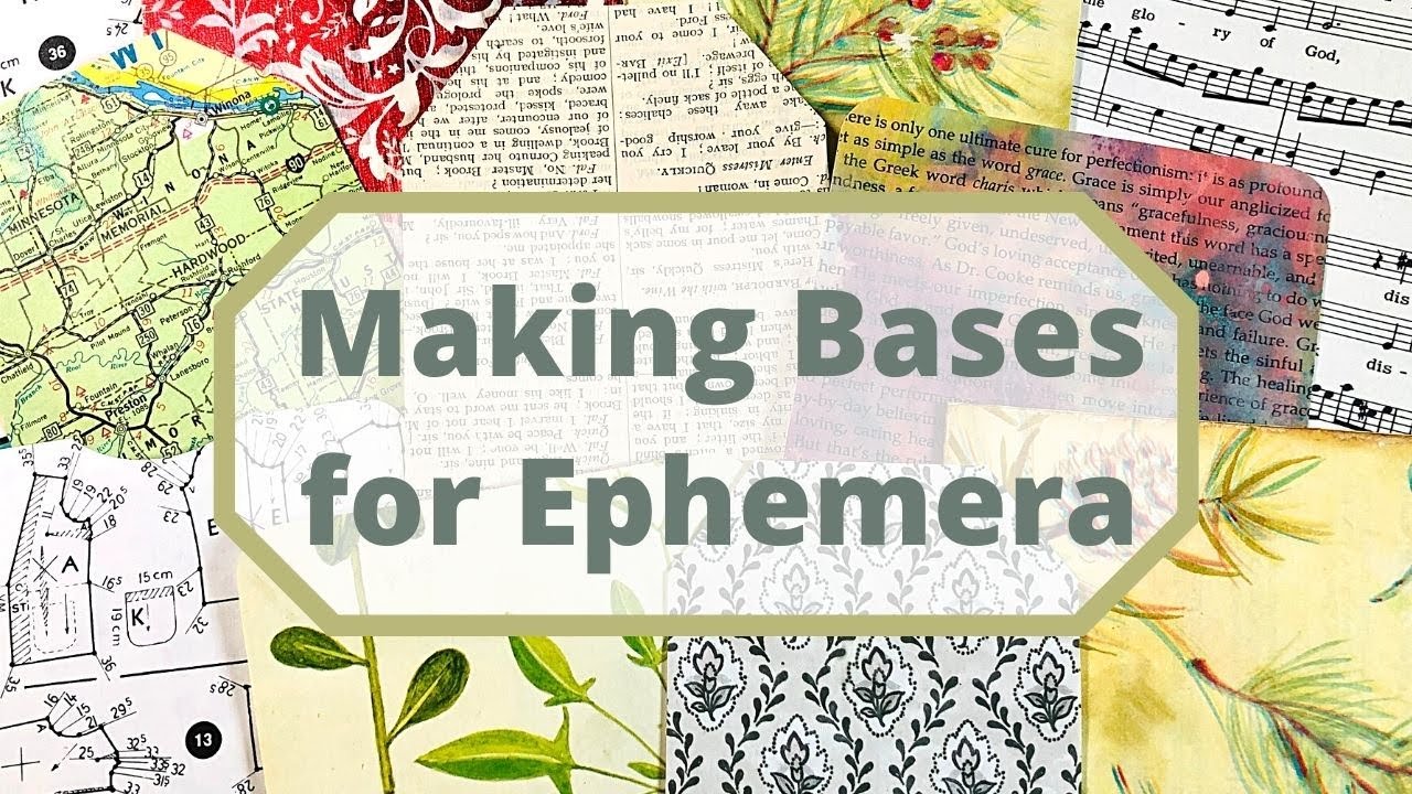 Making Bases To Use For Ephemera | Building My Stash | Mass Make Craft Along | Junk Journal Ideas