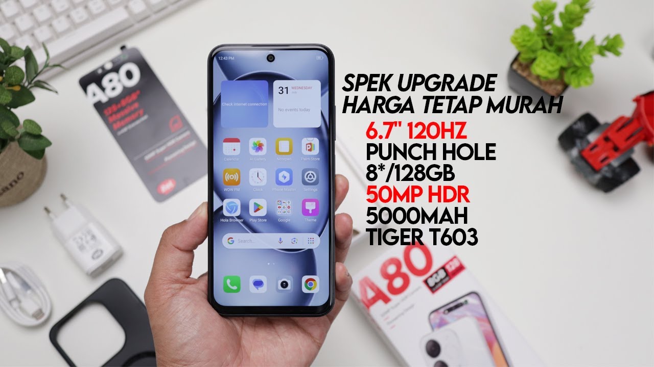 SERI TERMURAH dikasi LAYAR 120Hz?! Unboxing & Review Fitur Itel A80 + Test Gaming + Test Kamera
